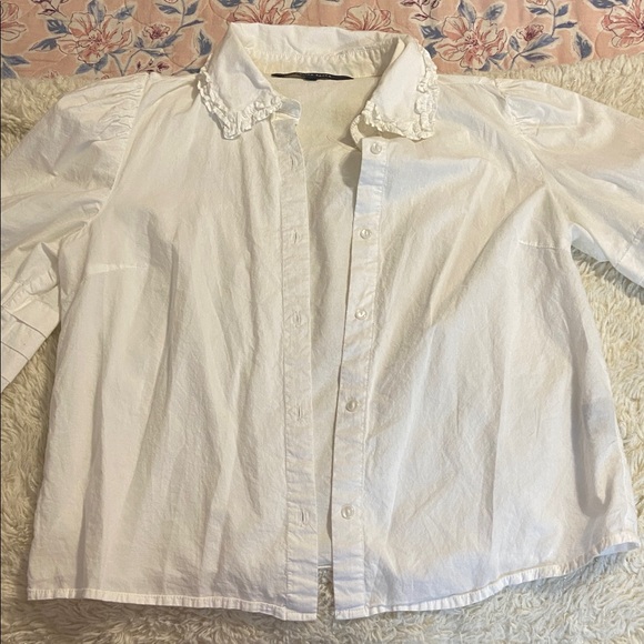 Walter Baker Tops - Walter Baker Ivory Blouse with Lace Detail